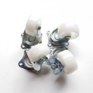 Bánh xe trắng có xoay khóa